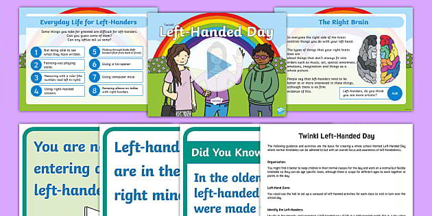 Amazing Ideas and Tips to Help Your Left Handed Child 1 Twinkl resource pack for left handed children